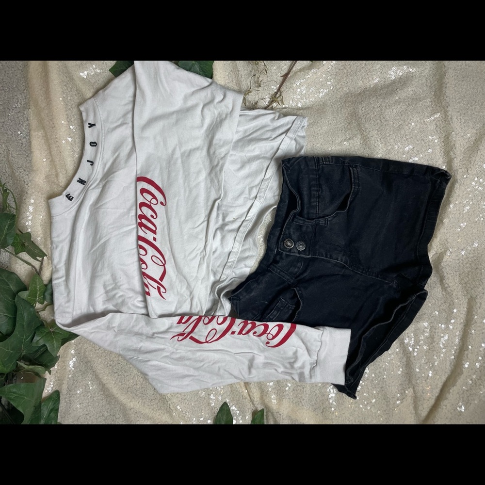 Coke a cola Cropped Longsleeve